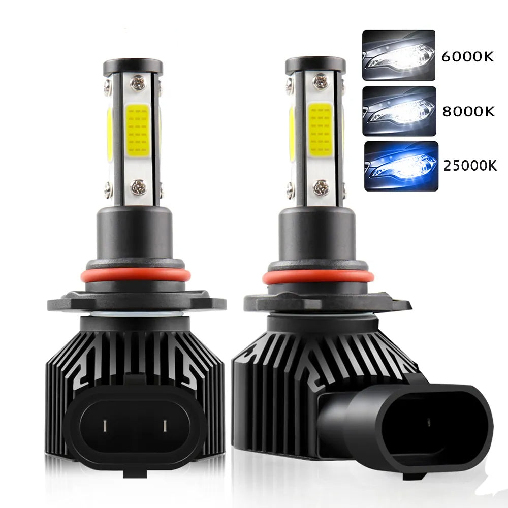2pcs 360 Degree LED 140000LM H7 H11 LED Bulb H1 H3 H4 H8 H9 9005 HB3 9006 HB4 Auto Car Headlight 6000K Fog Light 12V