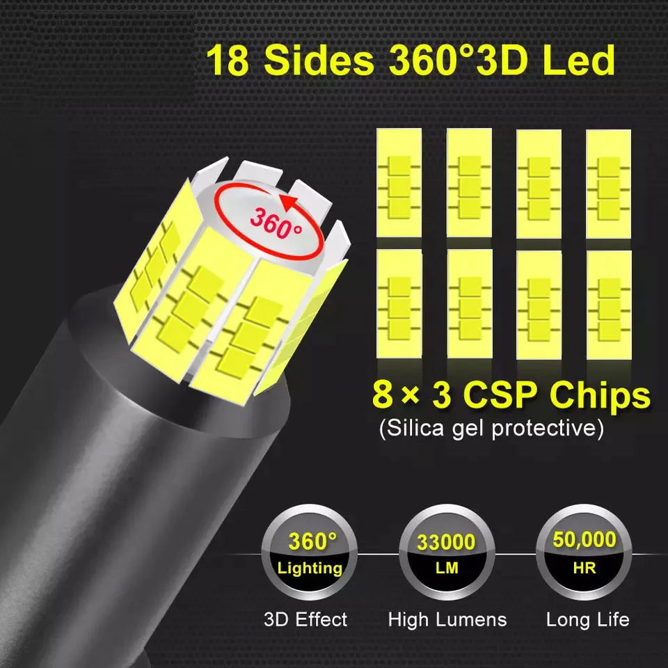 H11 LED 96000LM 120W Canbus 360 H4 9012 HIR2 H7 H1 H3 H8 D1S D2S HB3 9005 HB4 9006 Led Car Headlight 6000K Fog Lamp 12V