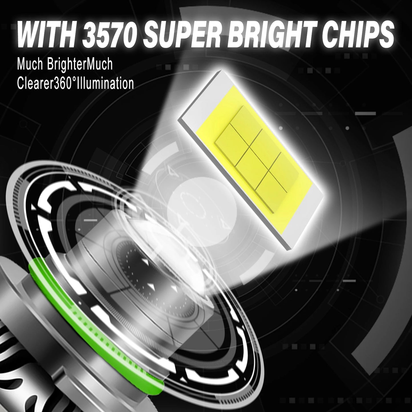 H8 H7 H11 LED 9005 HB3 9006 HB4 Car LED Canbus Powerful Fog Light Bulbs 3000K 6000K 8000K 100W 12V Lens Fog Lamp Bulb