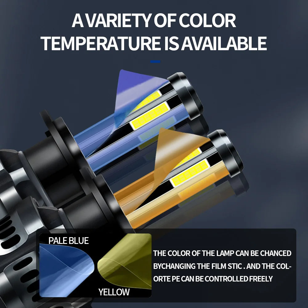 8 Sides Led 12V H8 H11 H7 LED 80000LM HB3 9005 HB4 H1 H3 H4 Led Headlight Bulb Canbus 200W 3D 360 degree Super Auto Lamp