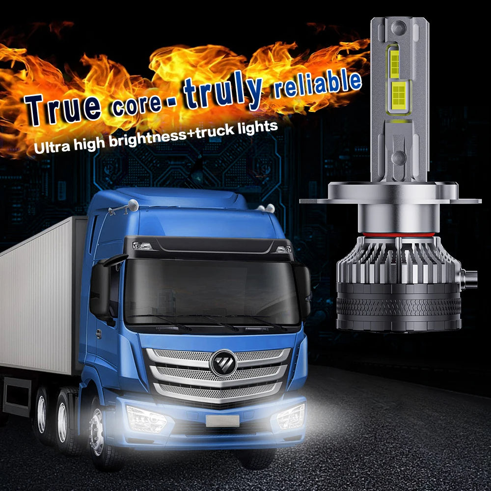 420000LM H7 H4 H11 LED Headlight 520W High Power H1 H8 H9 HB4 HB3 9005 9006 9012 Turbo Lamp 6000K 12V Car 24V Truck Light