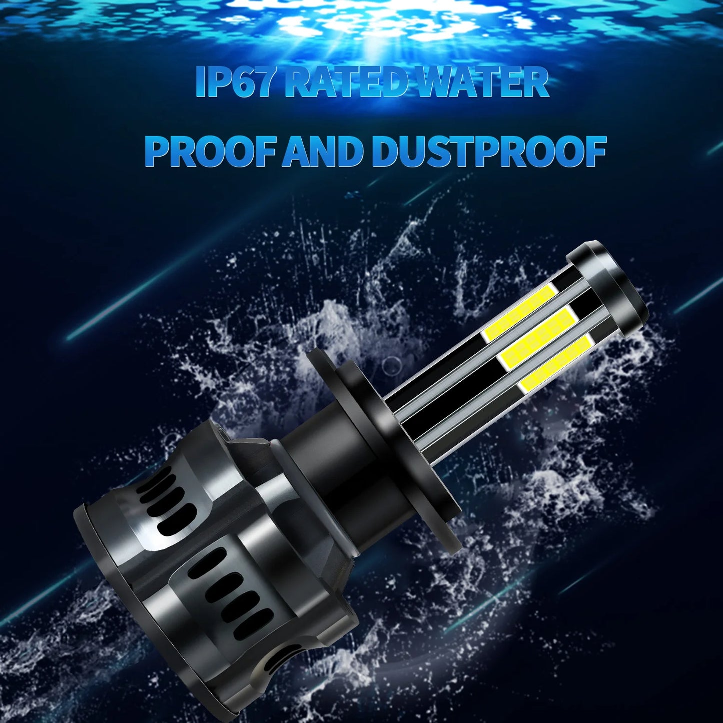 8 Sides Led 12V H8 H11 H7 LED 80000LM HB3 9005 HB4 H1 H3 H4 Led Headlight Bulb Canbus 200W 3D 360 degree Super Auto Lamp