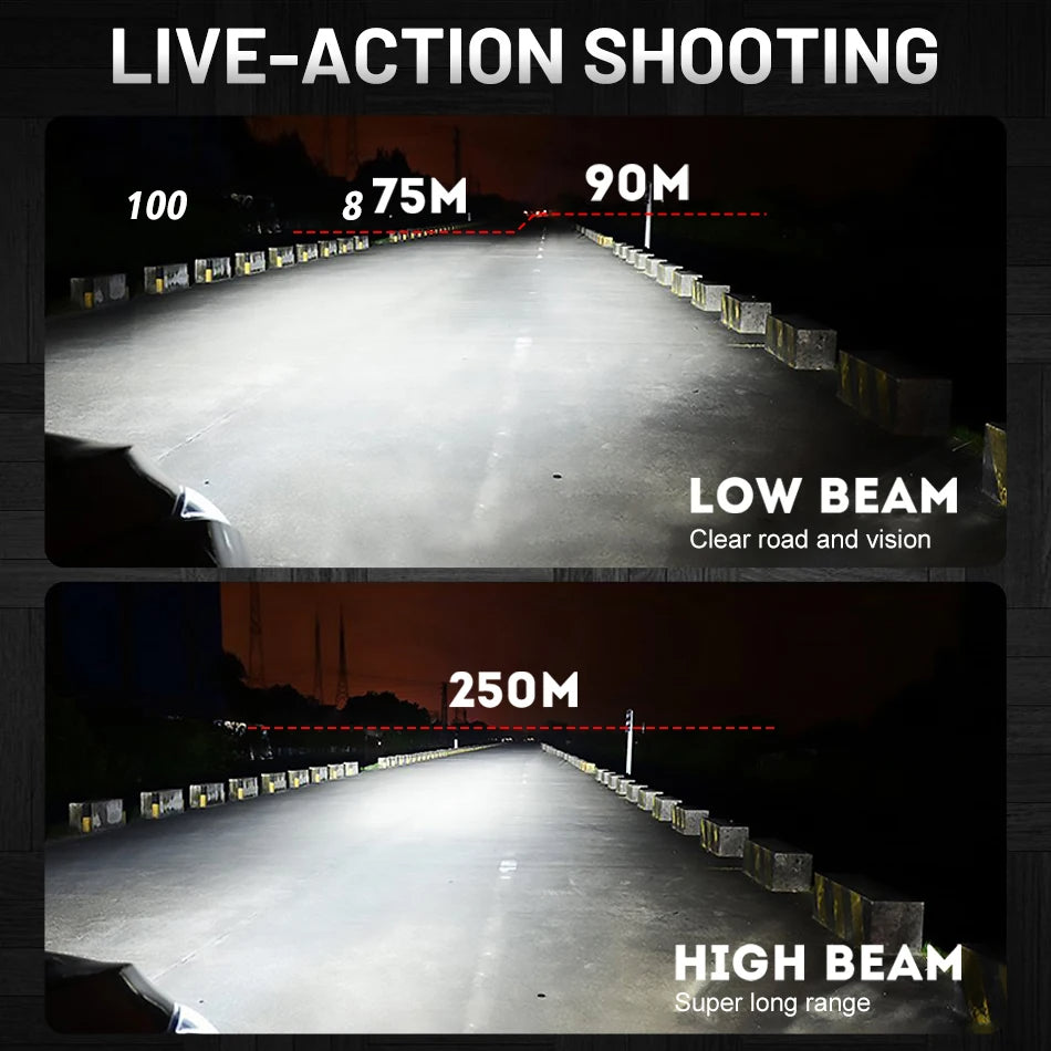 72 CSP 3D 360 H7 Led Canbus 400000LM Car Headlights Bulbs H11 H1 HB3 9005 HB4 9006 640W Auto Fog Lights Moto Mini Lamp